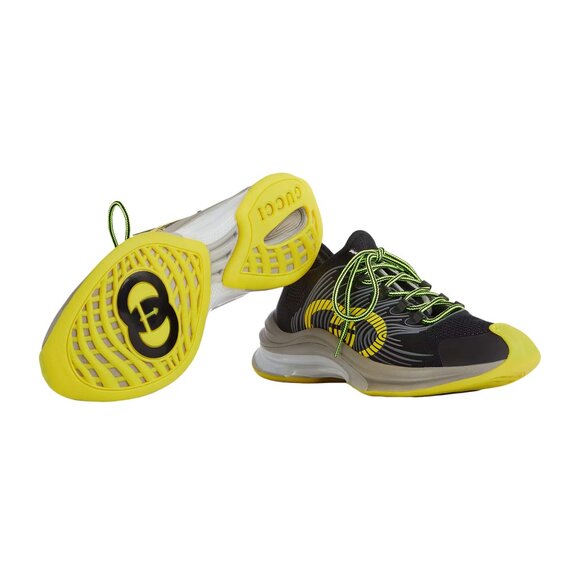 NIB Gucci Run technical knit fabric sneakers G 12.5 US 13 - Picture 3 of 11